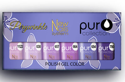 PERYVINKLE COLLECTION set 6 colori polish gel