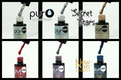 SECRET STARS COLLECTION set 6 colori polish gel