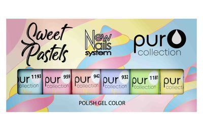 SWEET PASTEL COLLECTION set 6 colori polish gel